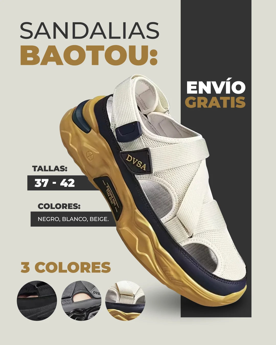 Sandalias Baotou