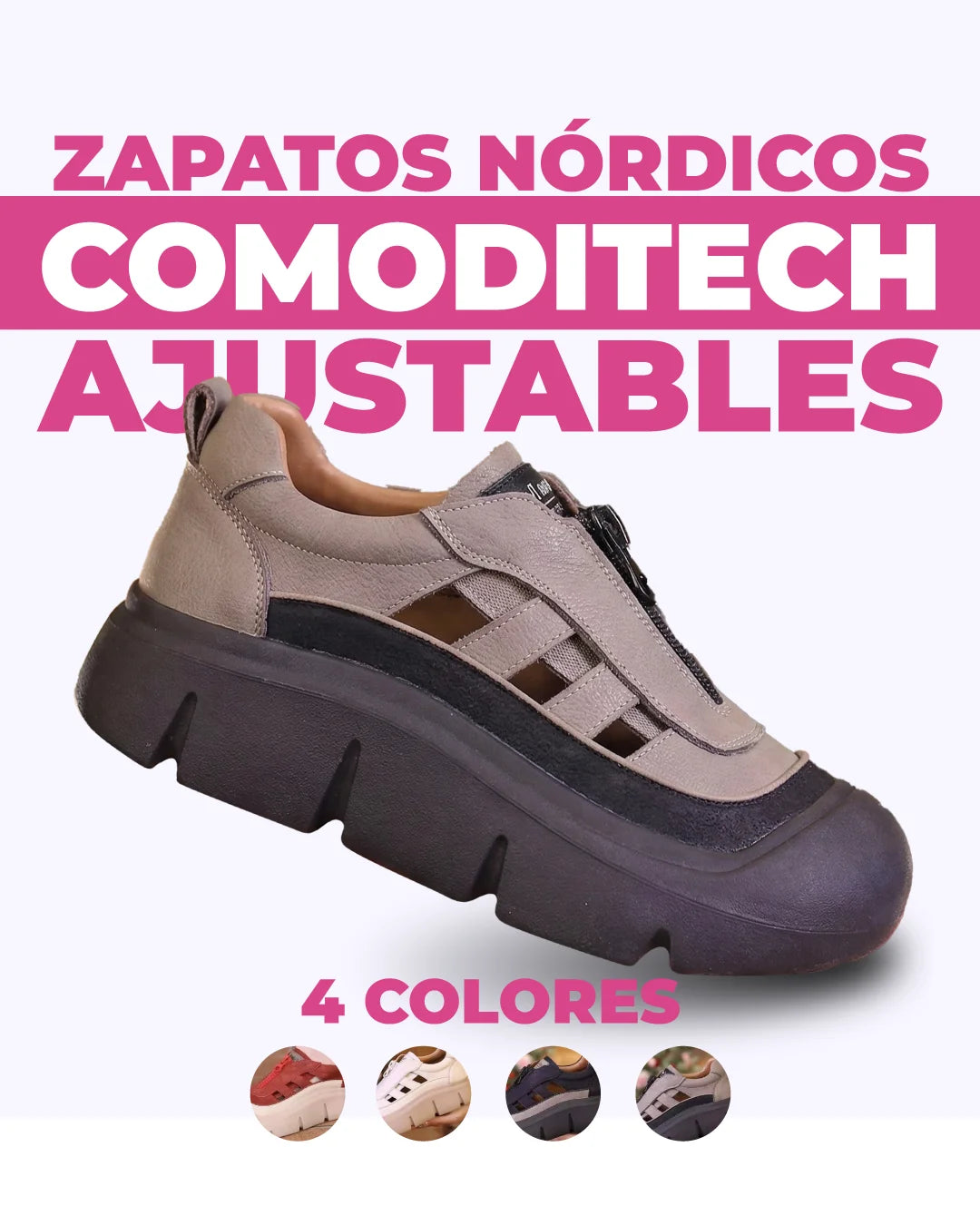 Zapatos Nórdicos Comoditech Ajustables